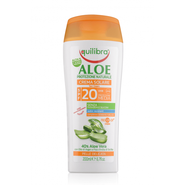 Aloesowy krem przeciwsłoneczny SPF 20+, 200 ml (1) - kosmetyki naturalne