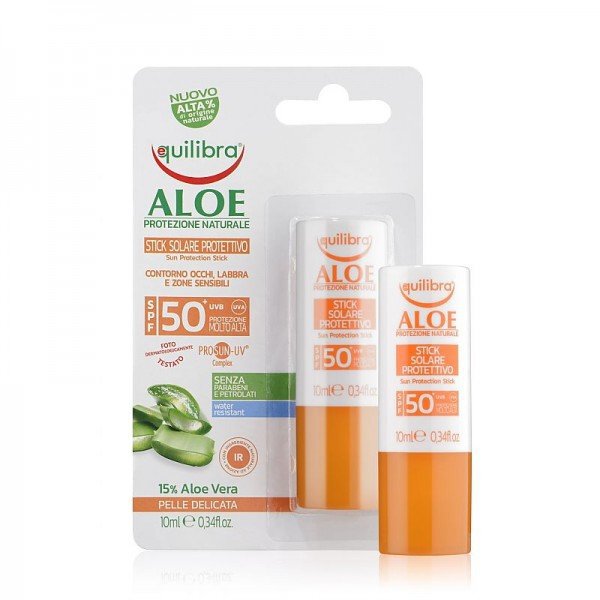 Aloesowy sztyft przeciwsłoneczny  SPF 50+ UVA, UVB, 75 ml (1) - kosmetyki naturalne