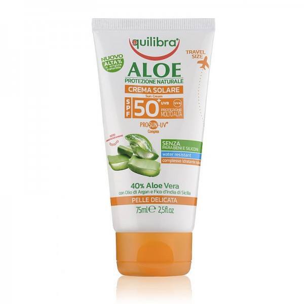 Aloesowy krem przeciwsłoneczny SPF 50+ UVA, UVB, 75 ml (1) - kosmetyki naturalne