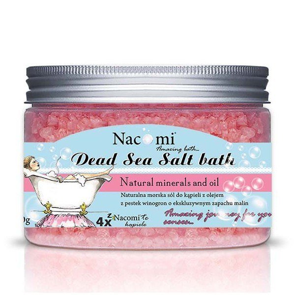 Sól z Morza Martwego malina 450g (1) - kosmetyki naturalne