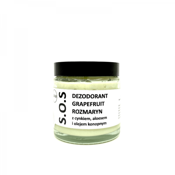 Dezodorant w kremie SOS z aloesem i cynkiem - Grapefruit i rozmaryn, 120 ml (1) - kosmetyki naturalne