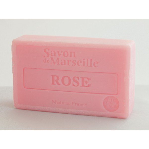 Mydło marsylskie z olejem ze słodkich migdałów - Róża (1) - kosmetyki naturalne