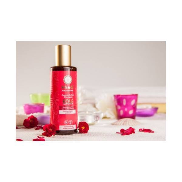 Odżywczy szampon do włosów - Róza (1) - kosmetyki naturalne