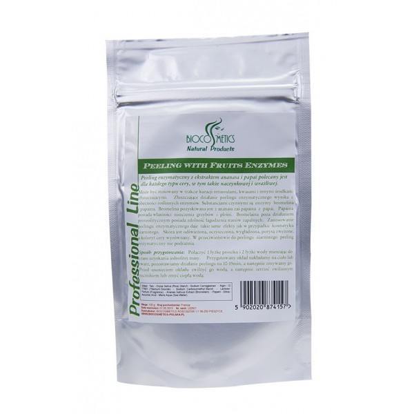 Owocowy peeling enzymatyczny z papainą i bromeliną 30 g Biocosmetics (1) - kosmetyki naturalne