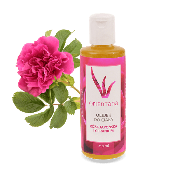 Olejek do ciała - Róża japońska i geranium (1) - kosmetyki naturalne